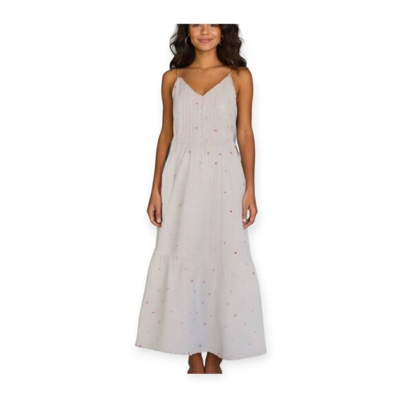 Tessora Sleeveless Romantic Boho Embroidered Maxi Dress M - Picture 10 of 10